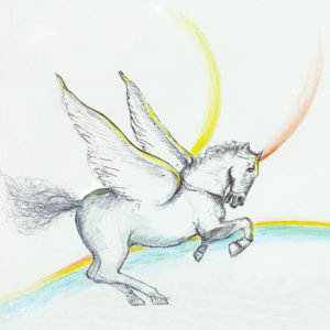 Pegasus and the Magic Stone an original story by Alan Scofield at www.thestoryhome.com